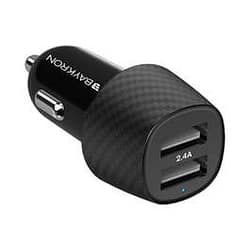BAYKRON Smart 2.4A Car Charger With Dual USB Ports