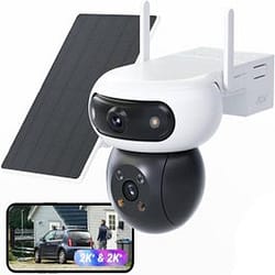 EZVIZ CB90X Dual Lens 4G Smart Security Camera Kit - White (CS-CB90X/SP-R100)