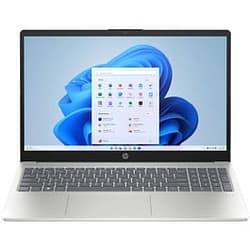 HP Intel Core 5-120U 16GB RAM 512GB SSD Intel Graphics 15.6-Inch FHD Windows 11 Home Laptop - Natural Silver (15-fd0310ne+BUN)