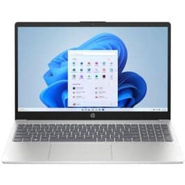 HP Intel Core 5-120U 16GB RAM 512GB SSD Intel Graphics 15.6-Inch FHD Windows 11 Home Laptop - Natural Silver (15-fd0310ne+BUN)