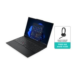 Lenovo ThinkPad E16 Gen 3 Intel Core Ultra 5 226V 16GB 512GB Intel Arc 16" WUXGA Windows 11 Pro Laptop - Black (EDGE16-22AY000SGR+ANC)